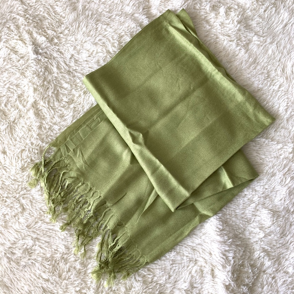 Soft Lime Lightweight Scarf